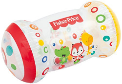 Bestway Fisher Price Up in and Over Inflatable Step Roller for Toddlers, 64cm x 33cm x 33cm, 1-3 Years (Multi Color)