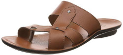 Unistar Men's Brown Leather Hawaii House Slippers-9 UK/India (42 EU) (E-GSP_109_BrownTan_9)