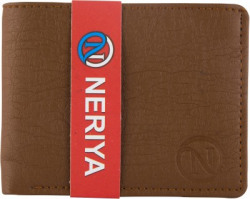 NERIYA Men Tan Genuine Leather, Artificial Leather Wallet(9 Card Slots)