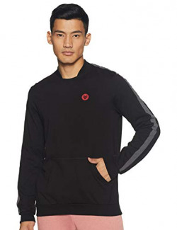 2Go Men's Sweatshirt (EL-GSS264-A8-Bold Black_Bold S)