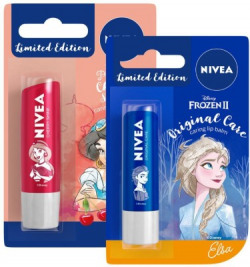 NIVEA Lip Balm, Disney Limited Edition Cherry Shine, 4.8g & Lip Balm, Disney Limited Edition Original Care, 4.8g (Pack of 2) Cherry(Pack of: 2, 9.6 g)