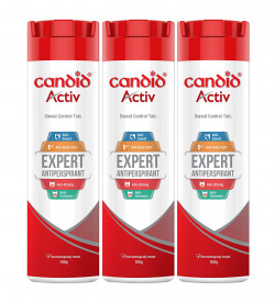 Candid Activ Sweat Control Talc - 100 g (Pack of 3)