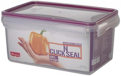 Princeware Click N Seal Rectangular Container, 1.81 litres, Violet