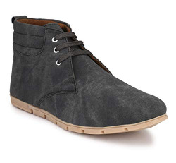 Andrew Scott Men's Black Canvas Corporate Casuals - (D0276Black_10)