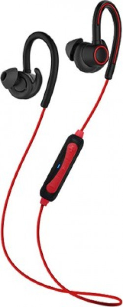 PTron Sportster wireless Bluetooth Headset(Red, Black, Wireless in the ear)