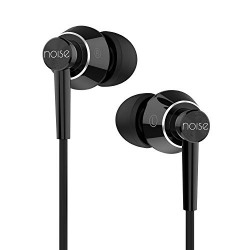 Noise YR1 in-Ear Wired Earphones/Headphones with in-line mic and Deep Bass, HD Sound Mobile Headset with Noise Cancellation Silicon Eartips (Glossy Black)