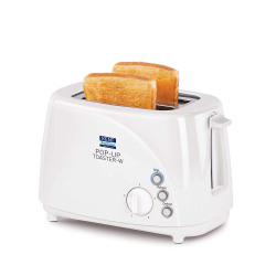 KENT 850-Watt 2-Slice Pop-up Toaster (White)