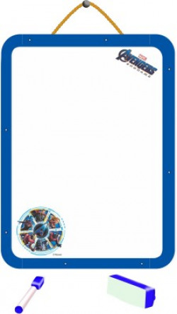 Marvel Avengers Endgame 2-in-1 Hanging Slate & Writing Board with markers and chalk(Multicolor)