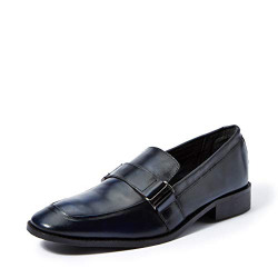 Amazon Brand - Symbol Men's Navy Leather Formal Shoes-8 UK/India (42 EU) (AZ-WS-268A)