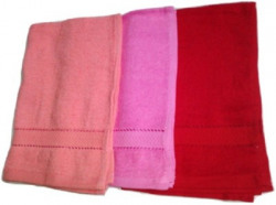 Cotton Colors Plain terry Multicolor Napkins(3 Sheets)