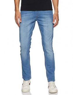 Max Men's Slim Fit Jeans (PA18CDGV11_Mid Blue_38)