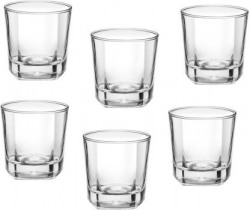 Treo (Pack of 6) CRESCENT COOL Glass Set  (205 ml, Glass)