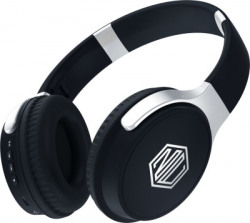 Nu Republic Triphop Black Bluetooth Headset(Black, Wireless over the head)