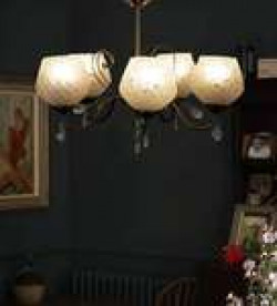 Grey Glass Chandelier Rs. 2609