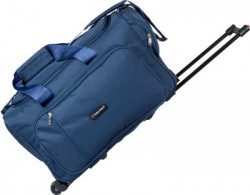 Indian Riders Travel Bag with Trolley - Navy Blue (IRTB-001) Check-in Luggage - 24 inch(Blue)