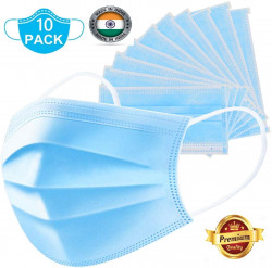 Callas 3 Layered Disposable Dust Mask With Ear Loop (Pack Of 10)
