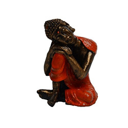 eCraftIndia Resting Buddha on Knee Idol (5 cm x 5 cm x 7.5 cm)