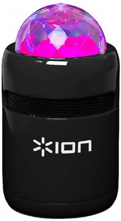 Ion Audio Party Starter Bluetooth Speakers with Built-In Light Show, Black