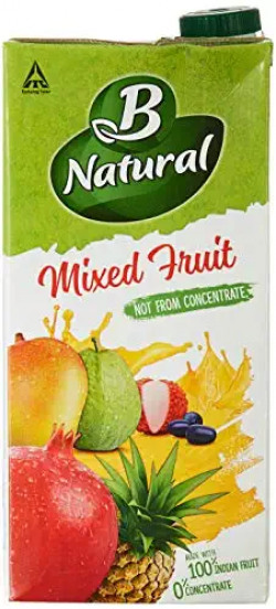B Natural mixed fruit juice 1L(pack of 2)