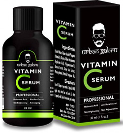 UrbanGabru Vitamin C Serum for face with hyaluronic acid, Aloe Vera extract and grape seed extract 30 ml