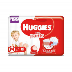Huggies Dry Pants Medium Size Diapers (16 Count)