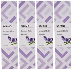 Amazon Brand - Solimo Incense Sticks, Lavender - 70 sticks/pack (Pack of 4)