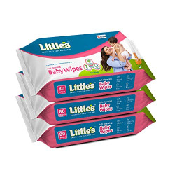 Little's Soft Cleansing Baby Wipes pack of 3