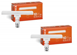 Halonix 10 Watts B22d LED bulb tube Light Cool White, Pack of 2, T-bulb