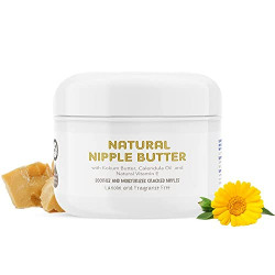The Moms Co. Natural Nipple Butter| Soothing & Moisturizing Nipple Cream for Sore, Cracked NipplesI Nipple Cream for Breastfeeding with Kokum Butter & Calendula 25g