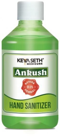 KEYA SETHS AROMATHERAPY Ankush Ayurvedic  70% Alcohol,Enriched with Rose and Lavender Essential Oil PACK OF 3 Hand Sanitizer Bottle(3 x 200 ml) @₹.300