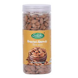 Sindhi Dry Fruits Premium Quality Big Size Roasted Almonds (600 GMS)