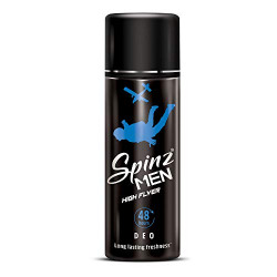 Spinz High Flyer Deodorant Body Spray for Men, 150 ml