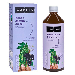 Kapiva Karela Jamun Juice | Natural Juice made from Fresh Karela and Jamun Seeds | Low Glycemic Index | No Added Sugar, 1L