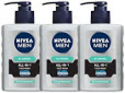 Nivea Men Oil Control All In One Face Wash Pump, 150ml (Pack of 3)