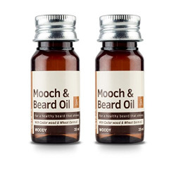 USTRAA Beard Oil woody for an instant beard makeover- 35ml (Set of 2)