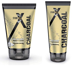 Set Wet Studio X Charcoal Peel-Off Mask For Men, 100 ml & Charcoal Face Wash For Men, 200 ml Combo