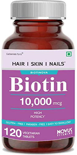 Carbamide Forte High Potency Biotin 10000mcg Maximum Strength for Hair Growth – 120 capsules