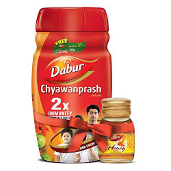 Dabur Chyawanprash 2X Immunity - 1kg with Dabur Honey - 50 g Free