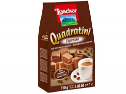 Loacker Quadratini Espresso Wafer, 110g