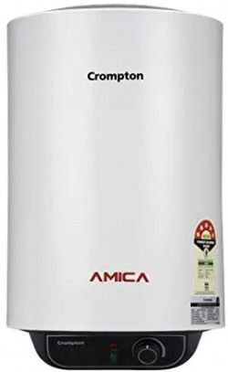 Crompton Amica ASWH-2025 25-Litre Storage Water Heater (Black and White)