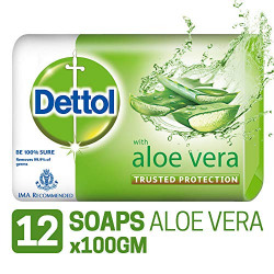 Dettol Soap - 100 g (Pack of 12, Aloe Vera)