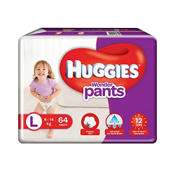 Huggies Wonder Pants Large Size Diapers, 64 Count