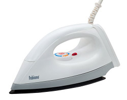 Fabiano Appliances 750-Watts Electric Dry Iron with Advance Soleplate And Pilot Indicator With 1 Year Warranty (Multicolor)