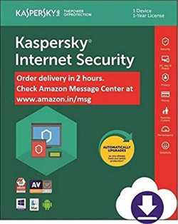 Kaspersky Internet Security 2020 Latest Version - 1 PC, 1 Year (Email Delivery in 2 hours - No CD)