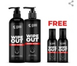 Wipeout Bodywash, Wipeout Handwash & 2 Wipeout Sanitizer(Free)
