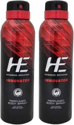 HE Innovator Perfume Body Spray  -  For Men(300 ml, Pack of 2)