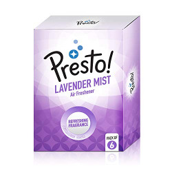 Amazon Brand - Presto! Air Freshener Pocket, Lavender Mist - 10 g (Pack of 6)