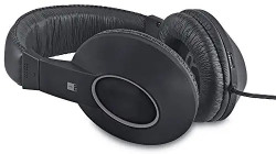 iBall EarWear Rock, Pitch Perfect Sound, Over-Ear Wired Headphones with Mic, Black & Grey