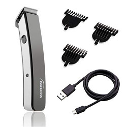 Kubra KB-1045 USB Rechargeable Beard and Hair Trimmer For Men (Black)
