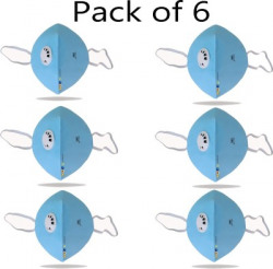 Oricum Oricum C2n95 -2 Blue Mouth Nose Cover Anti-pollution ,Washable ,bilke rider,Smoke allergy Mask (pack of 6) c2n95-2 (PACK OF 6)(Blue, free Size, Pack of 6)